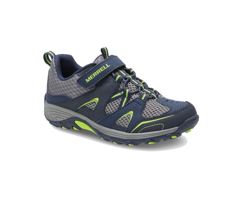 Merrell Trail Chaser Kids' Sneakers Navy / Green | 4218-EJQYF