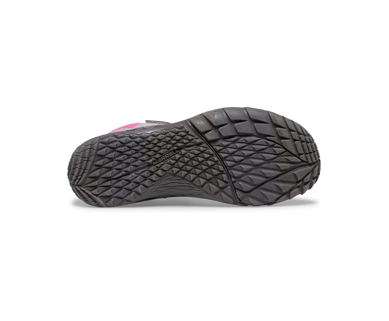 Merrell Trail Glove 5 A/C Kids' Slip Ons Grey / Pink | 0678-OLGRS