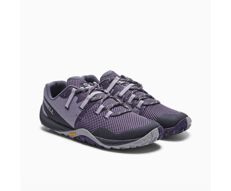 Merrell Trail Glove 6 Women's Trail Running Shoes Deep Grey | 0365-MQXBI