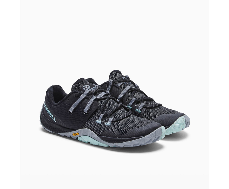 Merrell Trail Glove 6 Women's Trail Running Shoes Black | 7048-QLORI