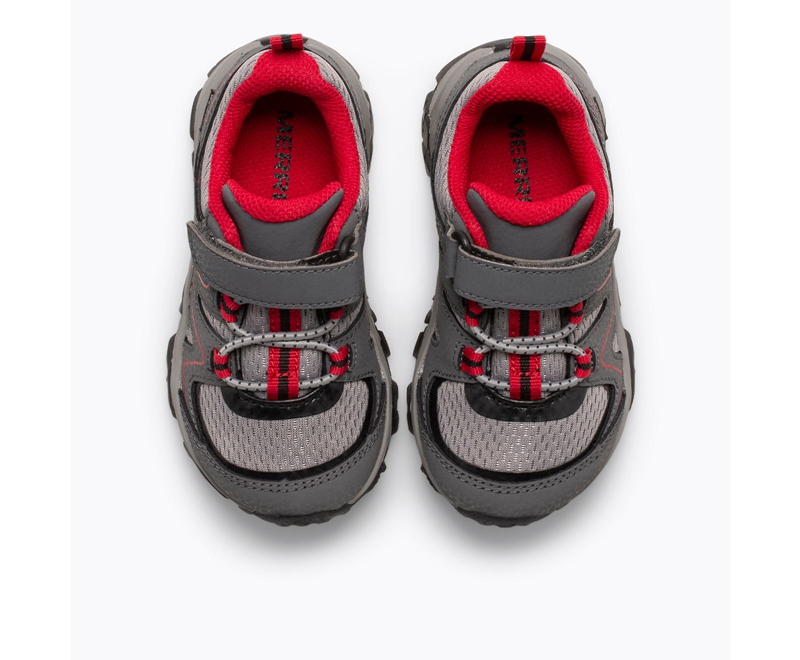 Merrell Trail Quest Jr. Kids' Sneakers Grey / Red / Black | 6342-QKNBY