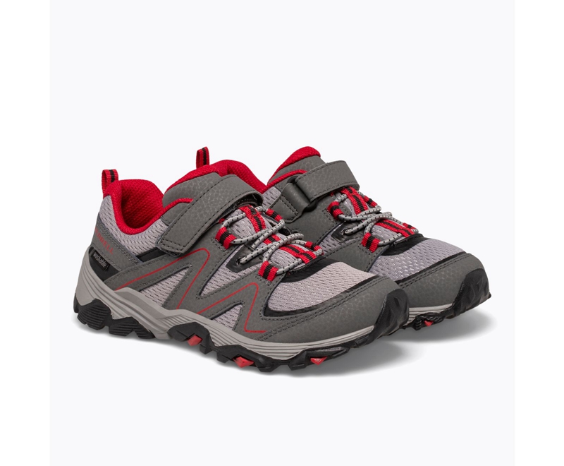 Merrell Trail Quest Kids' Sneakers Grey / Red / Black | 7092-MCBUL