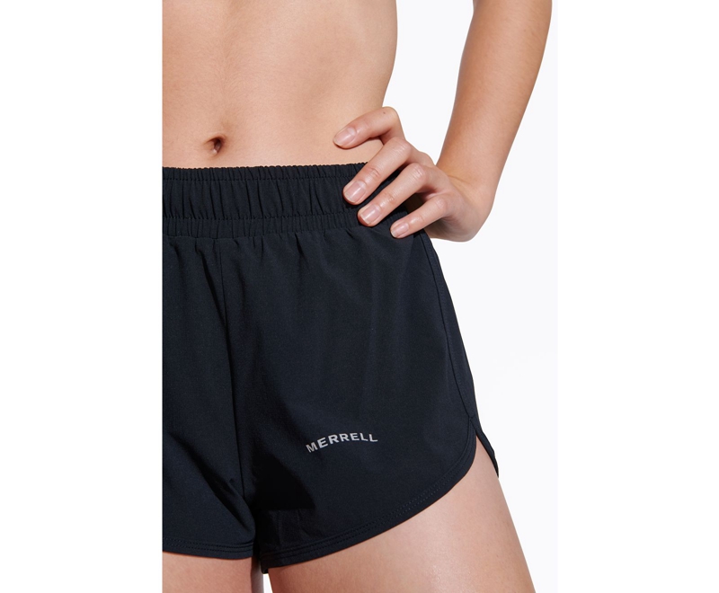 Merrell Trail Running Women's Shorts Black | 7281-DKHYT