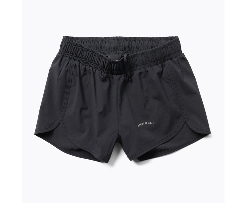 Merrell Trail Running Women's Shorts Black | 7281-DKHYT