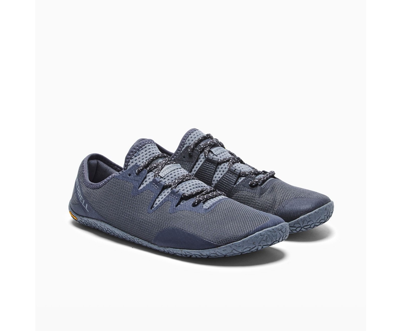 Merrell Vapor Glove 5 Men's Trail Running Shoes Navy | 1548-NUMIP