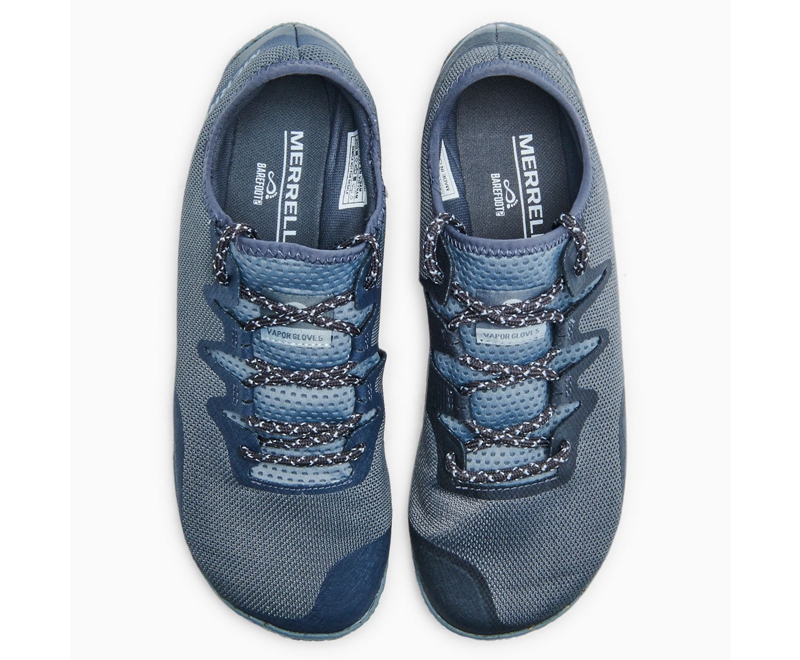 Merrell Vapor Glove 5 Men's Trail Running Shoes Navy | 1548-NUMIP