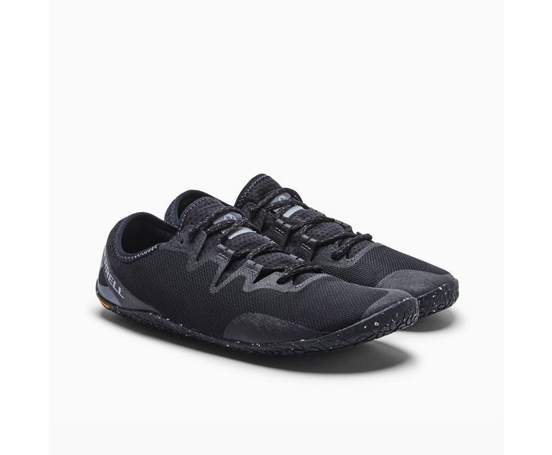 Merrell Vapor Glove 5 Men's Trail Running Shoes Black | 8105-WIYBM