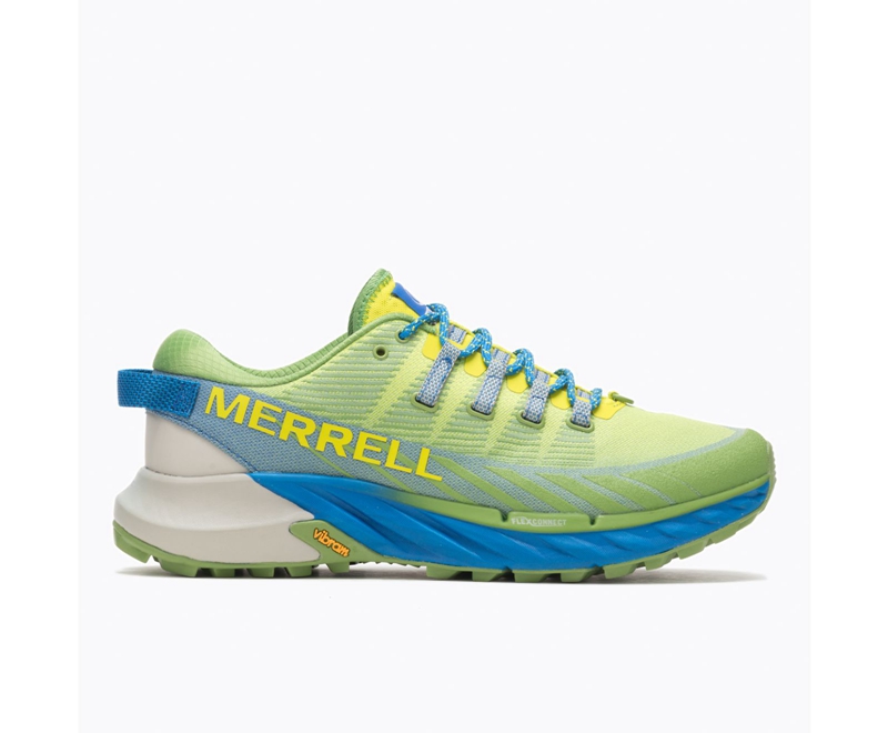 Merrell Agility Peak 4 Men's Trail Running Shoes Green | 4175-RUNTH