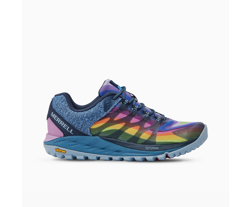 Merrell Antora 2 Rainbow Wide Width Women's Trail Running Shoes Multicolor | 1206-HIOGP