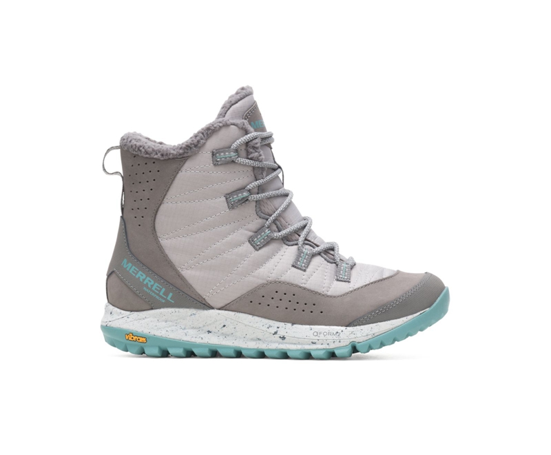 Merrell Antora Women's Work Boots Grey | 6935-DICQF