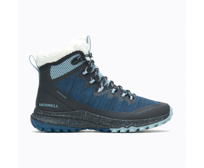 Merrell Bravada Knit Bluff Polar Women's Hiking Boots Navy | 3240-RETCV