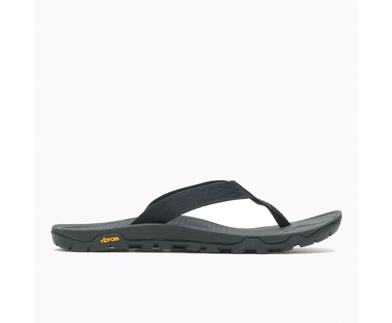 Merrell Breakwater Flip Men's Flip Flops Black | 1036-AXJGH