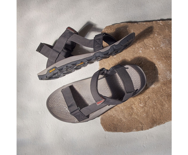 Merrell Breakwater Strap Men's Hiking Sandals Grey | 1457-XZFNU