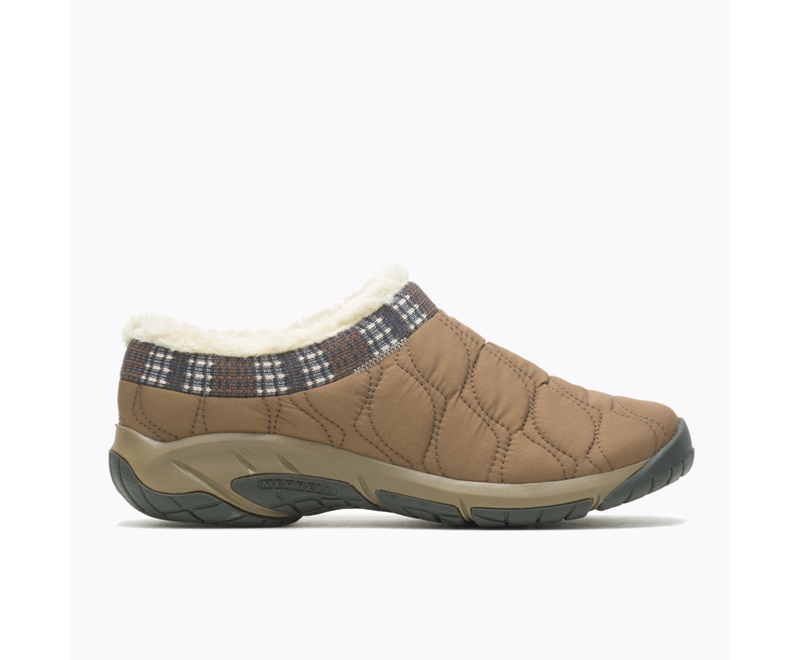 Merrell Encore Ice 4 Puff Women's Slip Ons Brown | 5826-KQUFJ