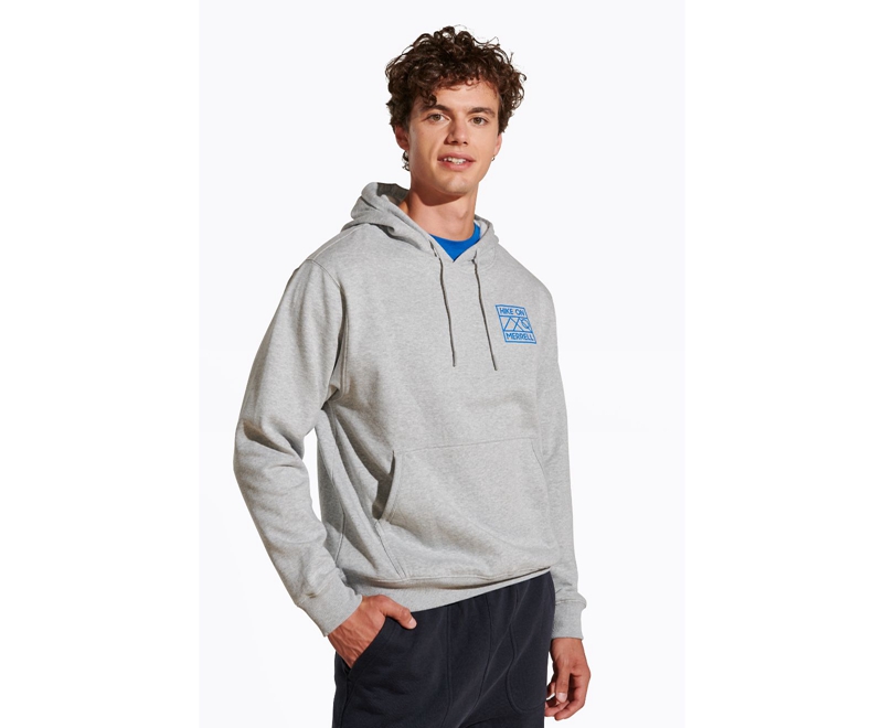 Merrell Hike On Men's Hoodie Grey | 8361-IEQFT