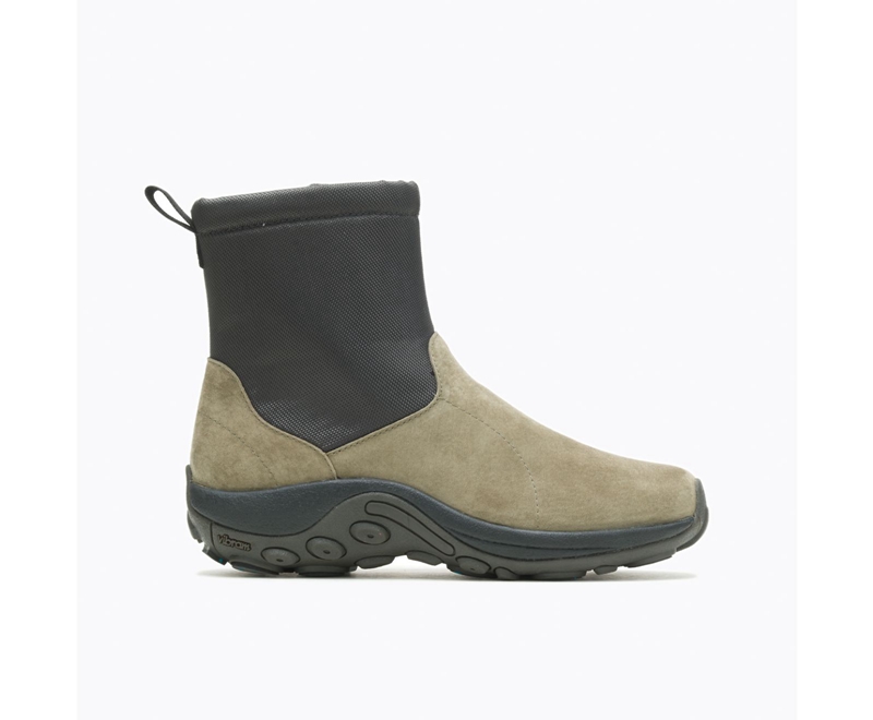 Merrell Jungle Mid Zip Polar Ice+ Men's Winter Boots Olive | 2964-XFTMS