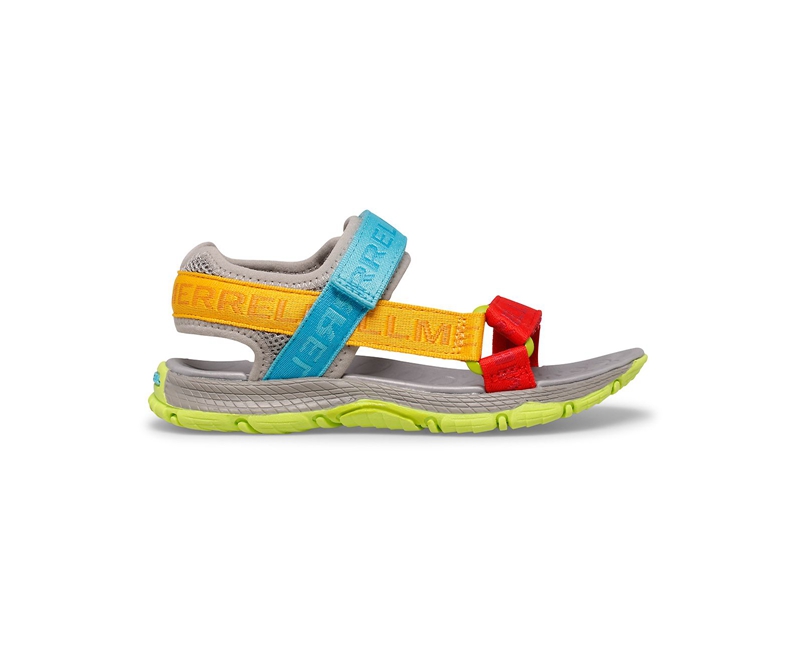 Merrell Kahuna Web Kids' Sandals Grey / Multicolor | 2417-OPCED