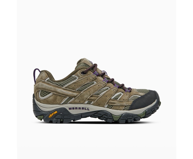 Merrell Moab 2 Ventilator Women's Hiking Shoes Olive | 7364-AGKFR