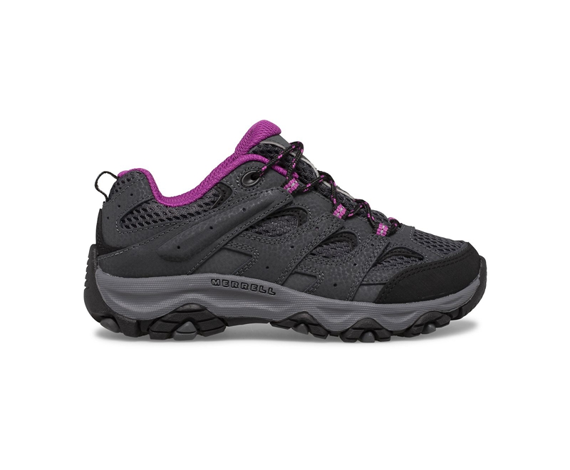 Merrell Moab 3 Low Lace Kids' Sneakers Grey | 7862-ZRMYP