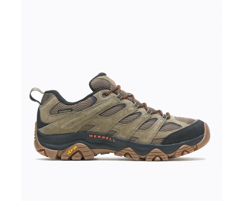 Merrell Moab 3 Men's Hiking Shoes Olive | 4370-UGZAM