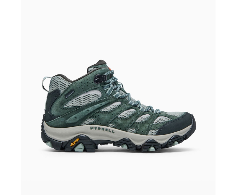 Merrell Moab 3 Mid GORE-TEX® Women's Work Boots Green | 4893-TGFOS