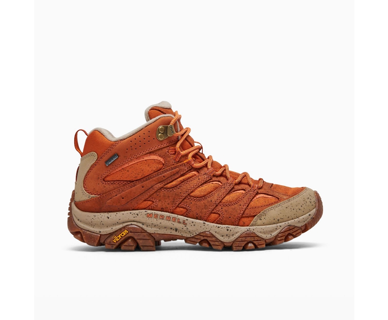 Merrell Moab 3 Smooth Mid GORE-TEX® Men's Hiking Shoes Orange | 9473-VUCHA