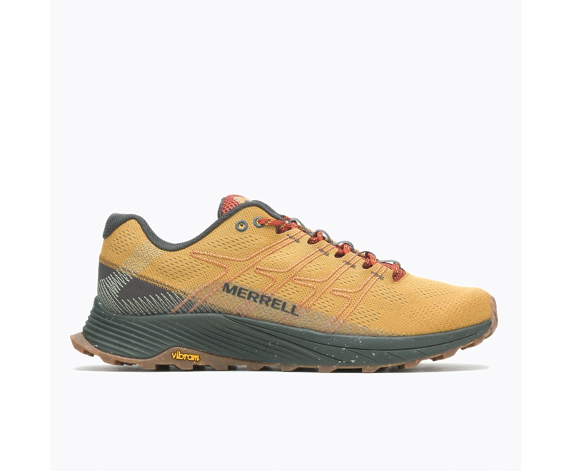 Merrell Moab Flight Men's Trail Running Shoes Gold | 5613-RYWIP