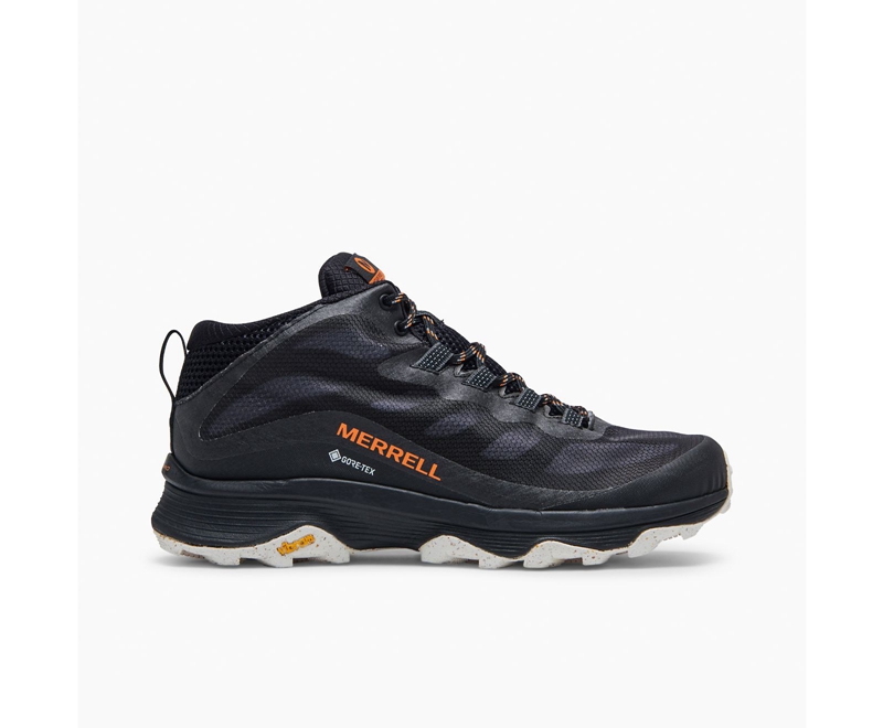 Merrell Moab Speed Mid GORE-TEX® Men's Work Boots Black | 4183-QRUYK