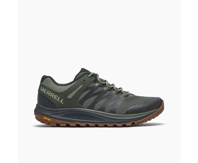 Merrell Nova 2 Men's Running Shoes Olive | 3478-MCPQU