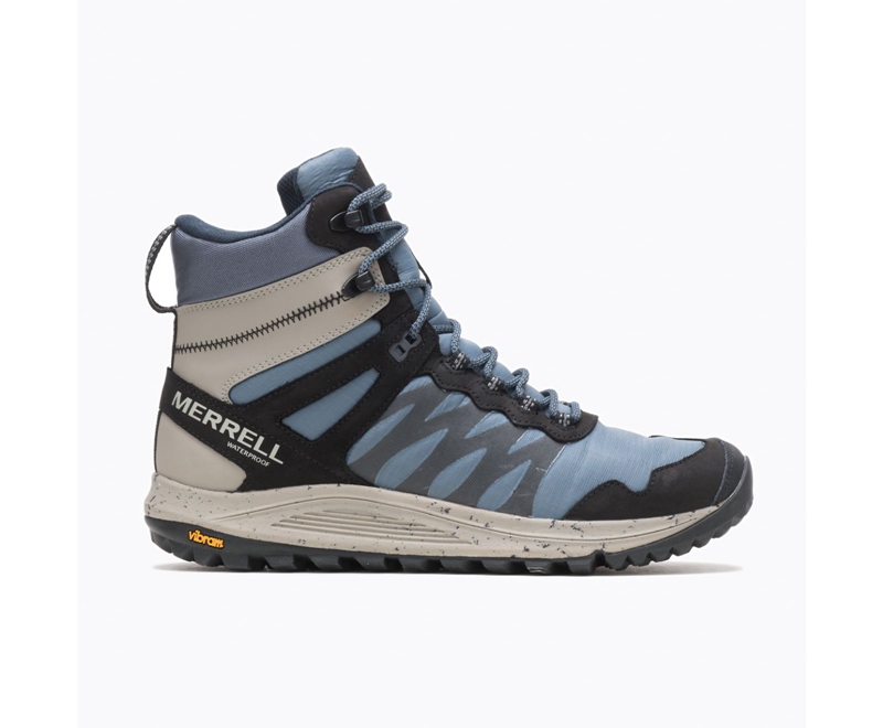 Merrell Nova Men's Work Boots Blue | 9742-LXNWF