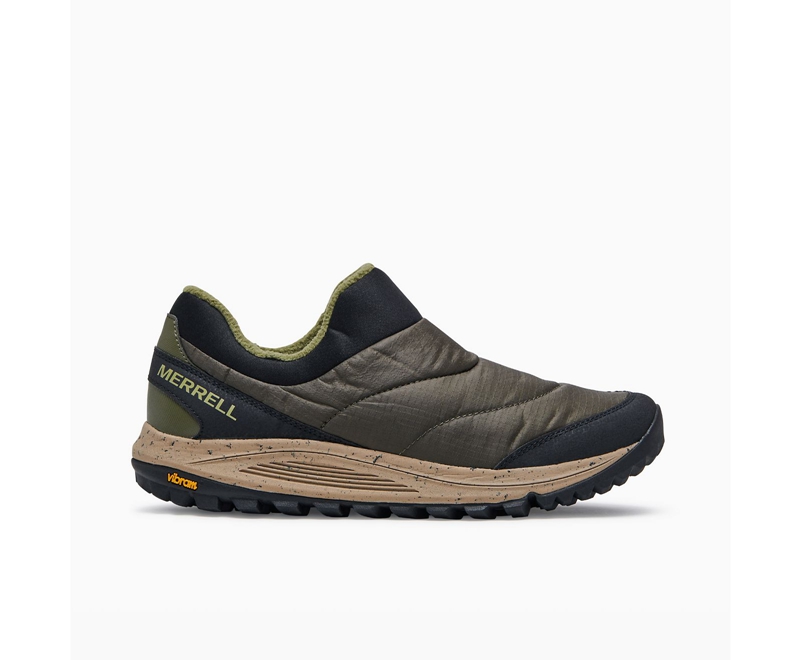 Merrell Nova Moc Men's Slip Ons Olive | 3085-ZTPGV