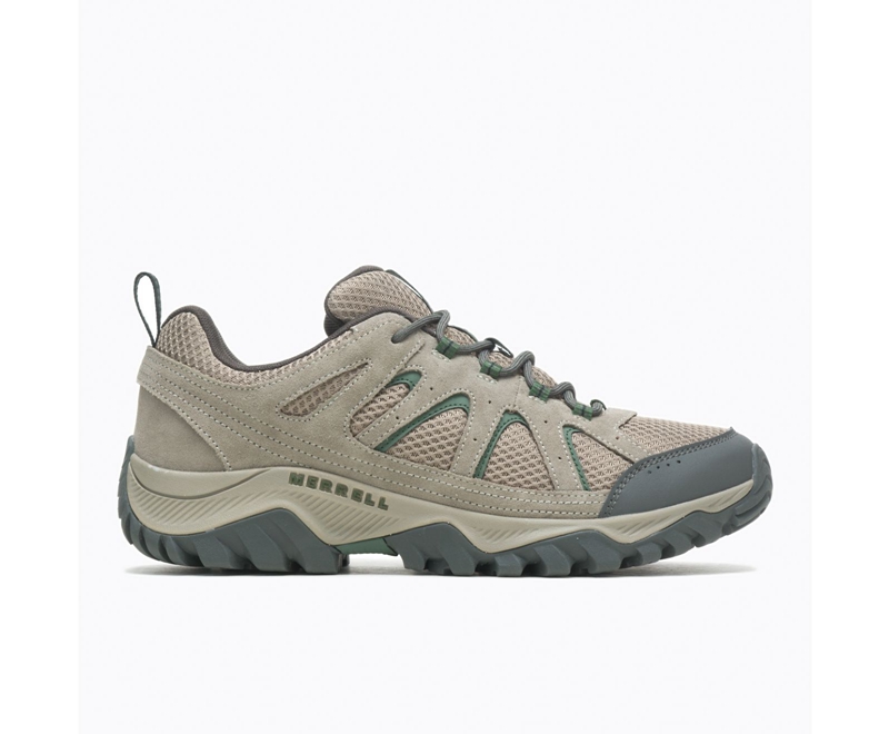 Merrell Oakcreek Men's Hiking Shoes Olive | 4589-MRWEB