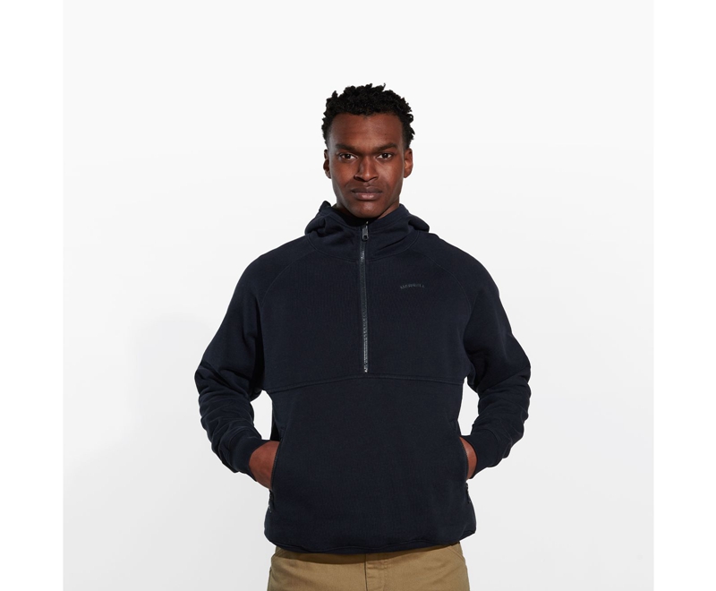 Merrell Scout Pullover Men's Hoodie Black | 1470-CLUVQ