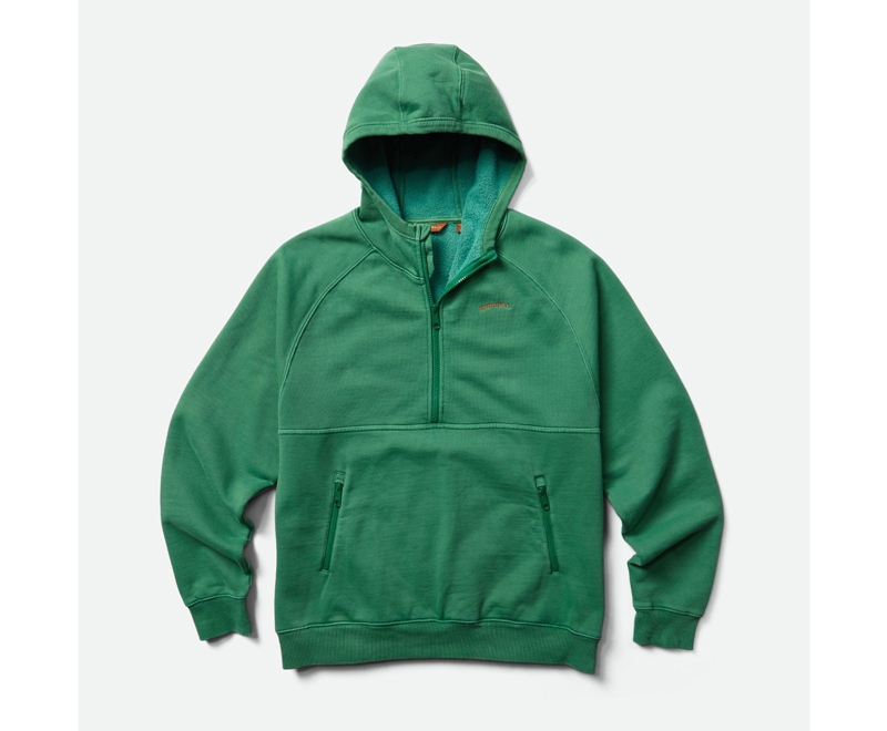 Merrell Scout Pullover Men's Hoodie Green | 8571-LJKYR