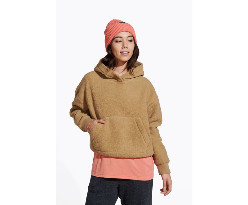 Merrell Sherpa Women's Hoodie Khaki | 9715-QEKTP