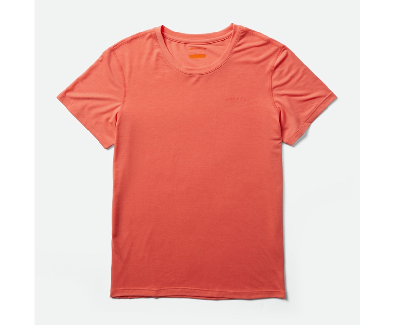 Merrell Tencel™ Sleeve Women's T Shirts Coral | 3697-WJDHS