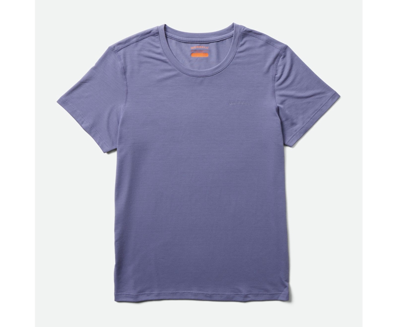 Merrell Tencel™ Sleeve Women's T Shirts Purple | 9308-GMQCH