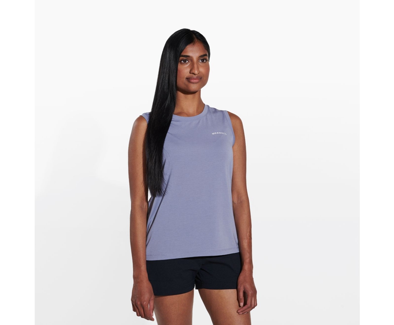 Merrell Tencel™ Tank Women's Vest Silver | 3025-QYOEM