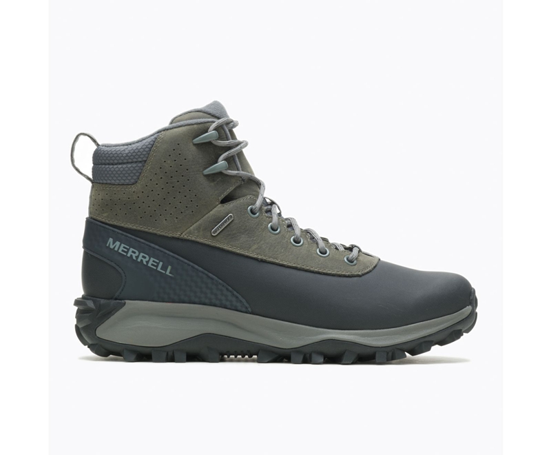 Merrell Thermo Kiruna Mid Shell Men's Hiking Boots Grey | 0396-EITUR