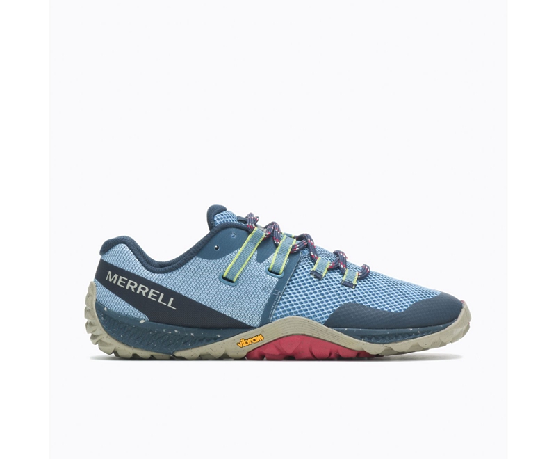 Merrell Trail Glove 6 Women's Trail Running Shoes Blue | 6507-SHLOB