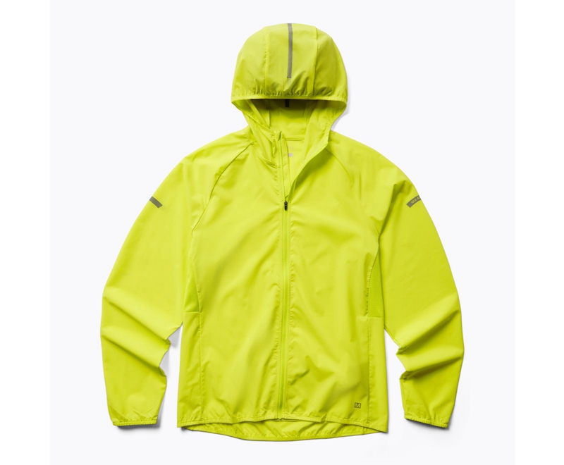 Merrell Trail Running Men's Jackets Yellow | 4638-QIRZH