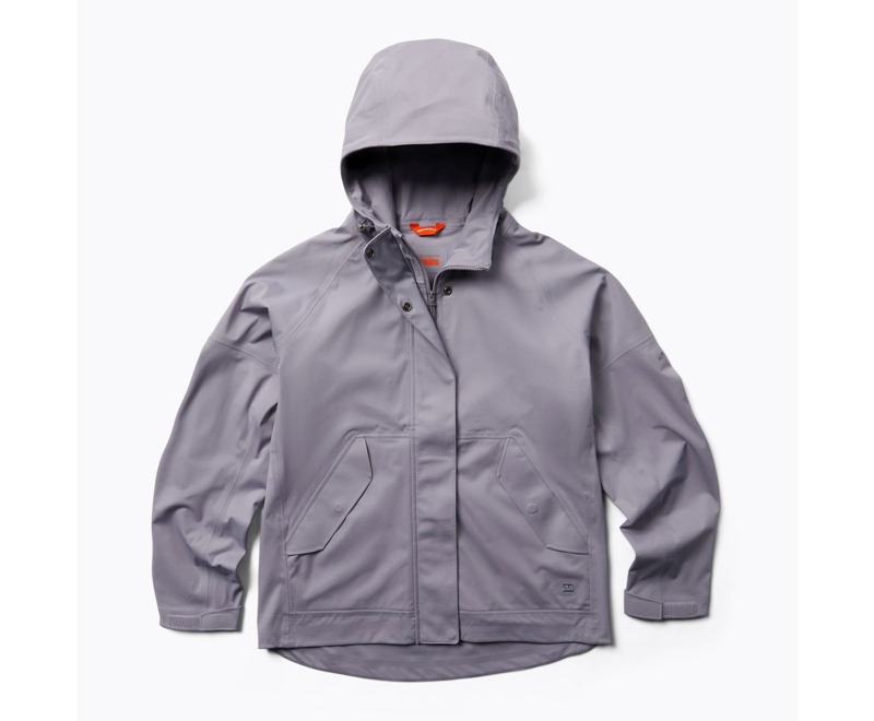 Merrell Whisper Rain Shell Women's Jackets Silver | 0721-SAITW